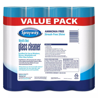 Sprayway Glass Cleaner, 19 oz. cans